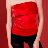Strapless Satin Top