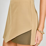 Contrast Single Wrap Skort