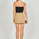 Contrast Single Wrap Skort