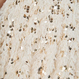 Feather Blouson Mini dress