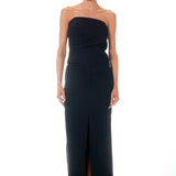 Mid-Waisted Front Slit Maxi Skirt