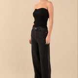 Knit Strapless Top
