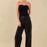 Knit Strapless Top