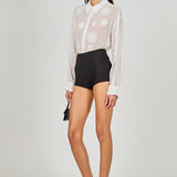 Floral Detail Shirt Blouse