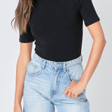 Soft Mock Neck Bodysuit