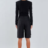 Shoulder Pad Cardigan