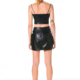 Faux Leather Mini Skirt