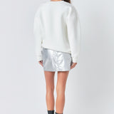 Faux Leather Mini Skirt
