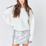 Faux Leather Mini Skirt