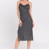 Polka Dot Fitted Dress