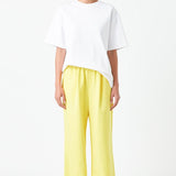 Elastic Trim Wide Pants