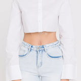 Cropped Long Sleeve Shirt