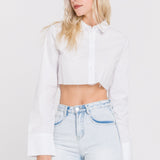 Cropped Long Sleeve Shirt