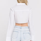 Cropped Long Sleeve Shirt