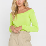 See Through Yoke Sweater