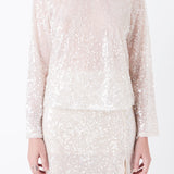 Sequin Sheer Top