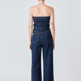 Corset Denim Jumpsuit