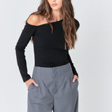 Soft Knit Asymmetrical Top