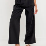 Contrast Waist Pants