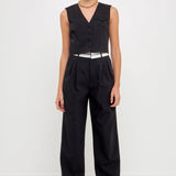 Contrast Waist Pants