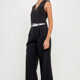 Contrast Waist Pants