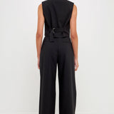 Contrast Waist Pants