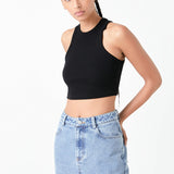 Cropped Racerback Tank