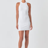 Open Back Mini Rib Dress
