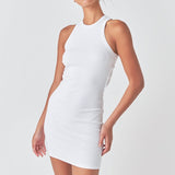 Open Back Mini Rib Dress