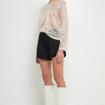 GREY LAB-High Waisted Balloon Shorts-SHORTS available at Objectrare