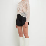 GREY LAB-High Waisted Balloon Shorts-SHORTS available at Objectrare