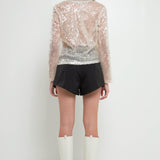 GREY LAB-High Waisted Balloon Shorts-SHORTS available at Objectrare