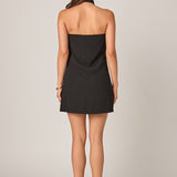 Kaitlyn Choker Tie Mini Dress