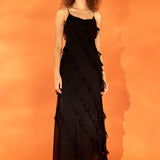 Slip Ruffled Dress