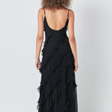 Slip Ruffled Dress
