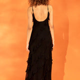 Slip Ruffled Dress