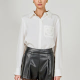Net Pocket Button Up Shirt