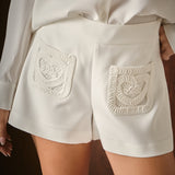 Net Pocket A-Line Shorts
