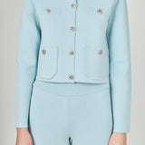 Knit Long Sleeve Cardigan with Pockets