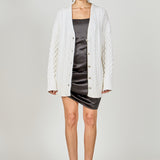 Oversized Cable Knit Cardigan