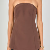 Kaitlyn A-Line Choker Tie Top