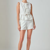 Charlotte Sleeveless Peplum Top
