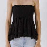 Strapless Tube Lace top