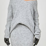 Furry V Neck Sweater