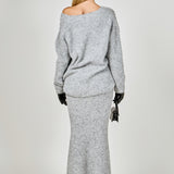 Furry V Neck Sweater