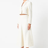 Textured Cropped Jacket