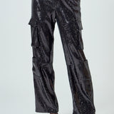 Sequins Cargo Pants