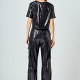 Sequins Cargo Pants