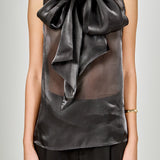 Organza Sleeveless Top