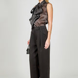 Organza Sleeveless Top